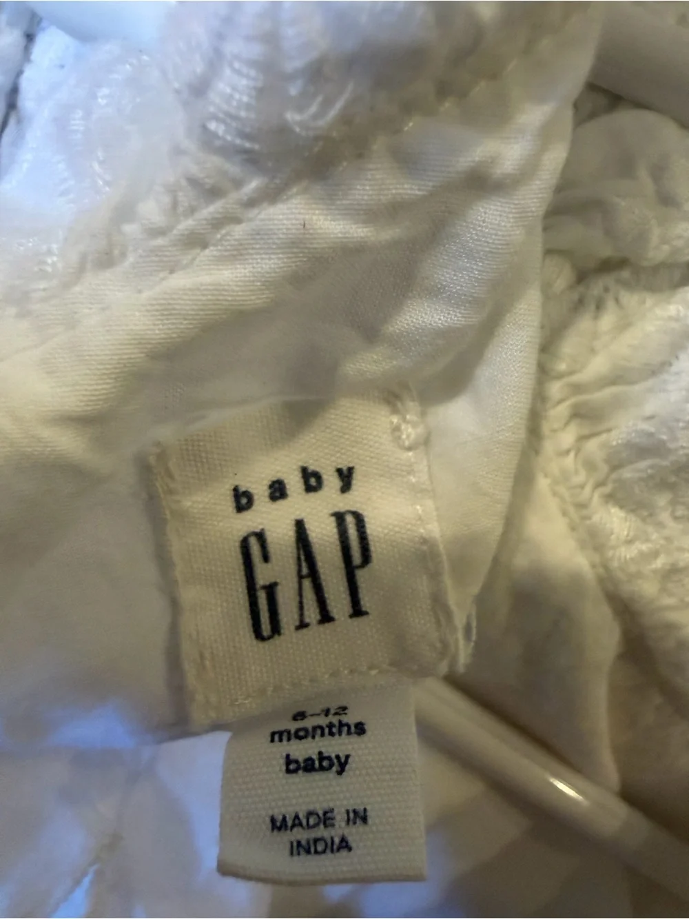 GAP White Lace Baby Romper Dress